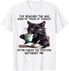 Cat I've Reached The Age When My Train Of Thought T-Shirt Mens Womens Tees Top