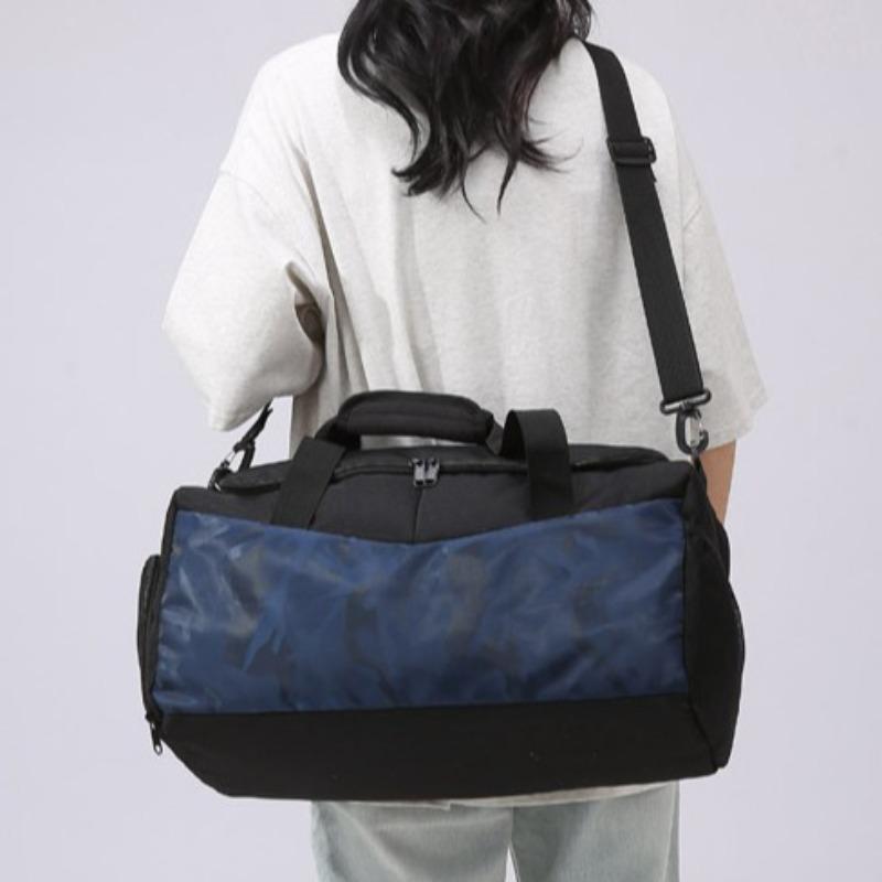 Personalized Niche Design, Large Capacity Portable Travel Bag, Dry and Wet Separation Belt Shoe Bin Fitness Bag Can Be Used for Pulling Rod