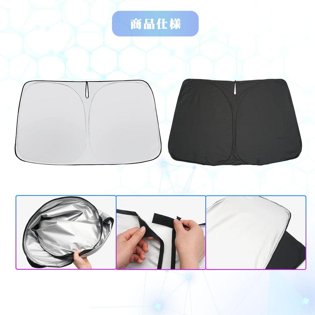SXCY New Toyota Sienta 10 Series Sunshade 3rd Generation Windshield UV Protection UV Protection Light Blocking Heat Insulation Sunshade Foldable
