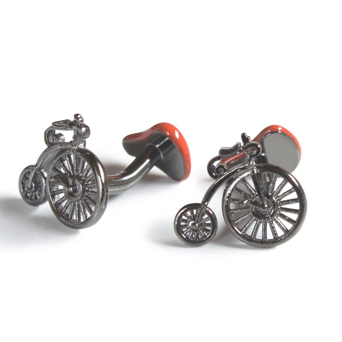 

Kamakura Cufflinks Workshop Bicycle Saddle Cufflinks cf1895 &