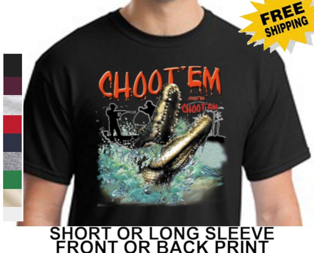 Swamp People Alligator Hunting History Choot Em Troy Men's T-Shirt