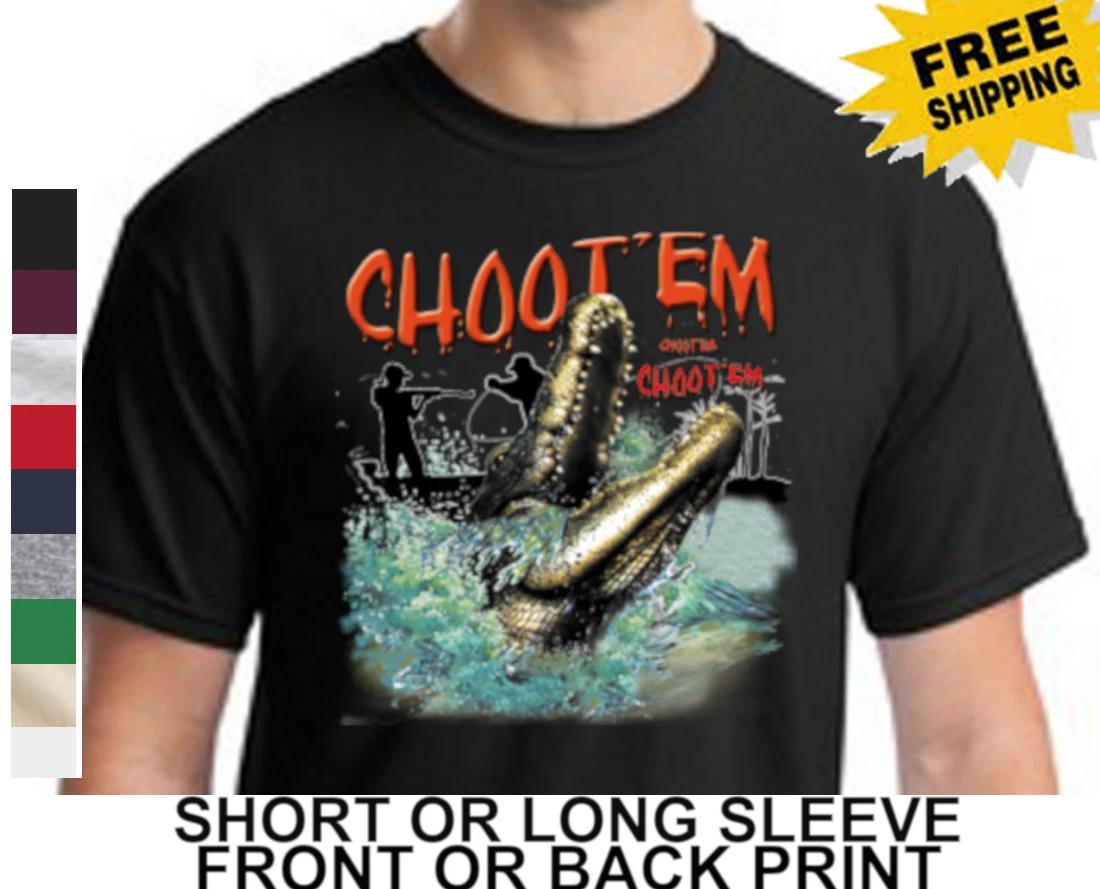 Swamp People Alligator Hunting History Choot Em Troy Men s T-Shirt XS