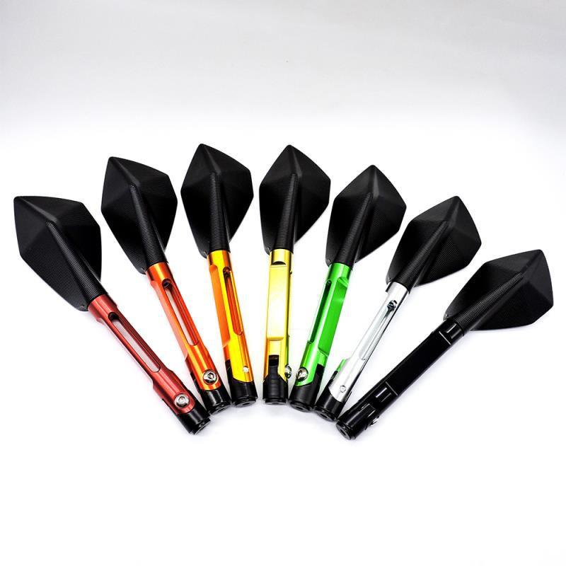 Pentagonal CNC Universal Motorcycle Rearview Reflective Mirror - Personalized Design, Hot Sale Reversing Assist.