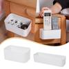 Wall-Mounted Sundries Container Without Lid Mobile Phone Remote Control Storage Box Multi-Function Non-Punch Storage Rack