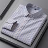 100% Cotton Men Long Sleeve Shirt for Oxford Shirt Men Plaid Striped Work Casual Shirts Male Regular-Fit Social Shirt