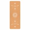 Natural Cork Rubber Yoga Mat Custom Printed Chakra Pattern Non Slip Sweat Absorbent Fitness Pilates Exercise Pad Home Gym Mat