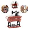Vintage Sewing Machine Model Music Box Retro Mechanical Wind Up Musical Gift Creative Home Desk Art Ornament Collectible Craft