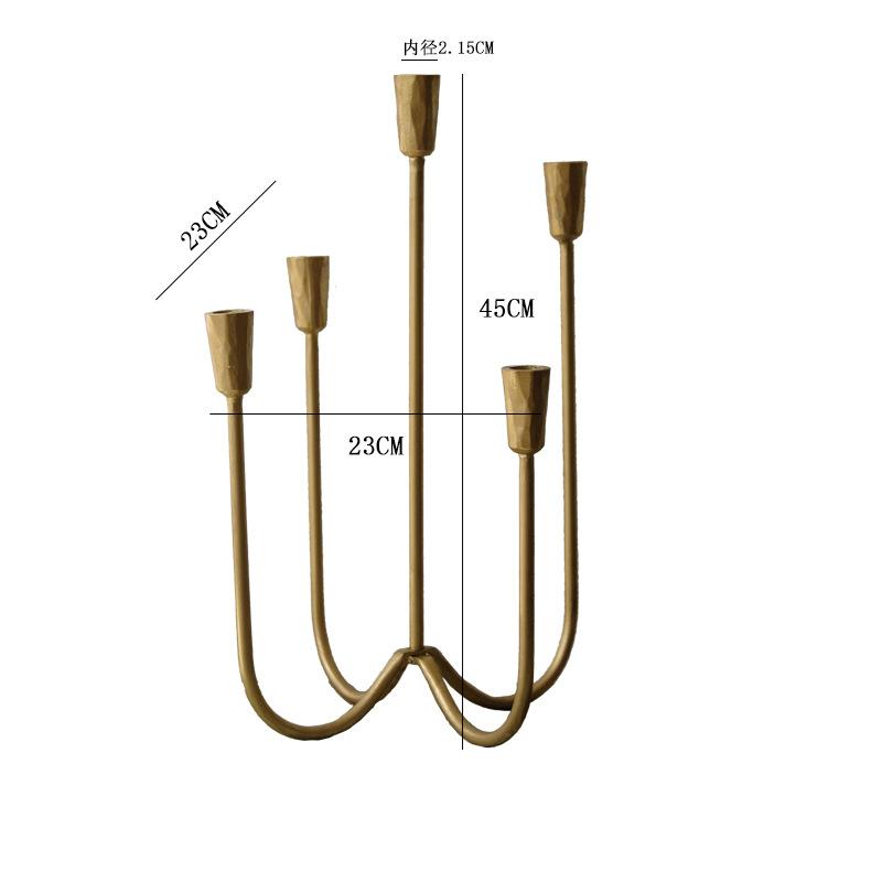 Подсвечник на 5 свечей Декор Подарок Винтажный Стиль Романтический Подставка для свечей Канделябр Подсвечник для Камина Центральный элемент стола