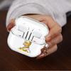 Clear Earphone Cases Cover With Hook Case For Samsung Galaxy Buds 3 FE 2 Live 4Pro 4 Pro 3Pro 2Pro Cute Fun Simpson