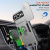 KEYSION Shockproof Armor Case for Infinix Hot 60i 5G Silicone+PC Camera Lens Protection Ring Stand Phone Cover for Hot 60i 5G