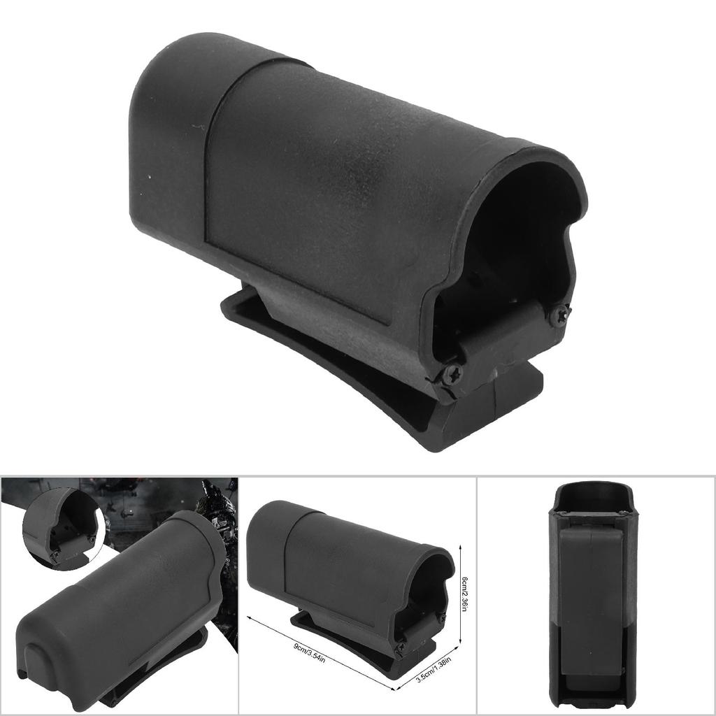 ABS Quick Draw Flashlight for MOLLE Waist Loading Tactic Leg (Black)