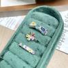 [Rainbow Ring] Colored Zircon Personalized Flower Row Diamond Ring Exquisite High-End Sense Stacking Wearing Colored Treasure Ring Woman
