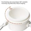 1pair Heavy Type Flag Poles Hardware Swivels Clip Weatherproofed Flag Poles Rings Prevents Twisting For Garden Decoration