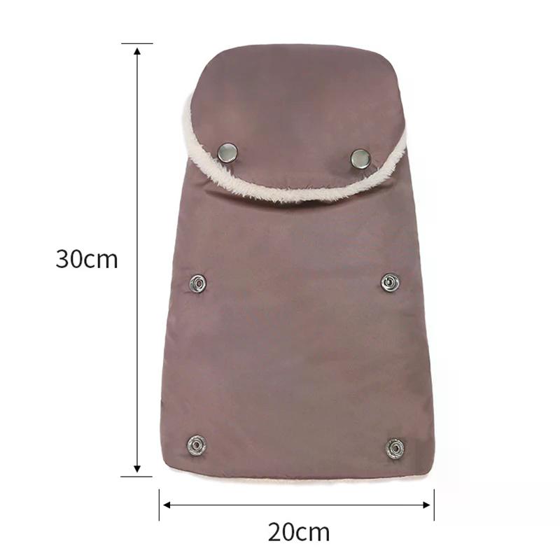 Stroller Gloves Winter Windproof Warm Simple Style Universal Fleece-lined And Thickened Outdoor Accessories