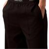 Calvin Klein Simple Wide Leg Breathable Comfortable High Waist Knitted Sports Pants Women Bottoms Black 404F606-001