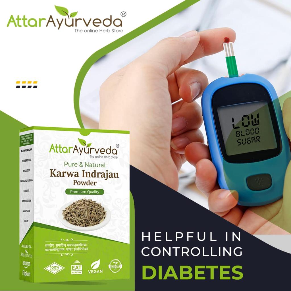 Attar Ayurveda Karva Indrajau Powder 250 g Pure Herbal Bitter Indrajav Powder Natural Daily Wellness Support Supplement