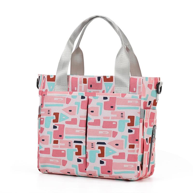 Mommy Bag Fashion Printed Handbag Women's Large Capacity Single Shoulder Crossbody Mother and Baby Bag Portable Storage Bag
