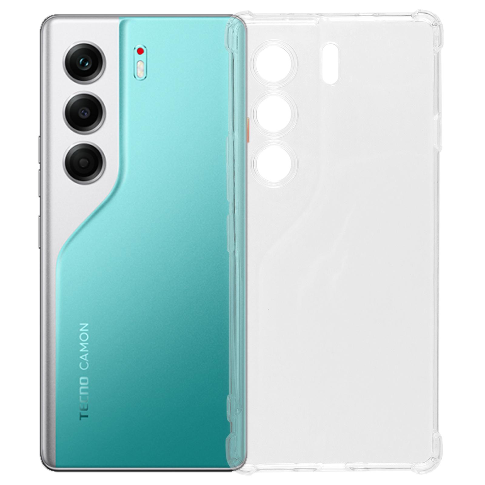 

Для TECNO Camon 40 Pro 5G Чехол для телефона Усиленные четыре угла Противоударный Прозрачный ТПУ чехол A