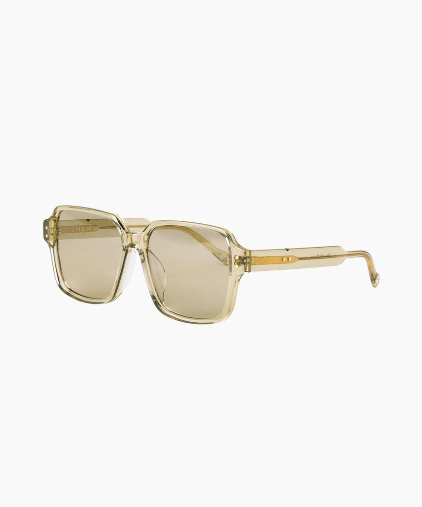 Seupeulingseuteulingseu Retro Square Shape Sunglasses Page 80 [Olive Green]