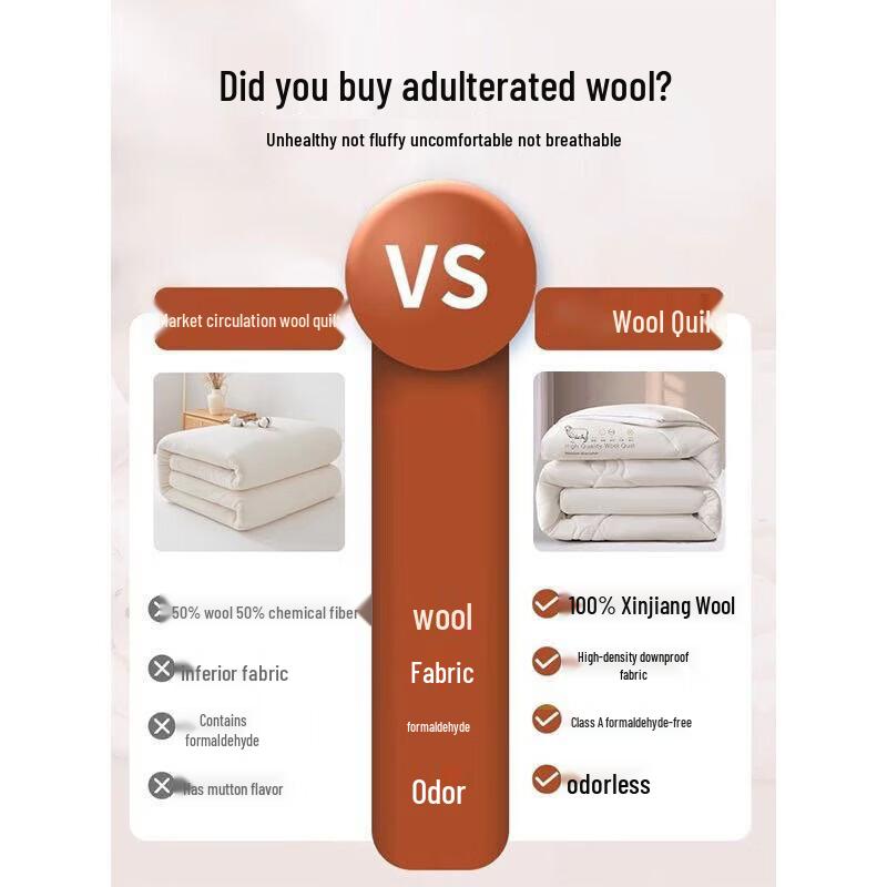 Premium Pure Wool Winter Quilt