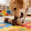 Plush Animal Dog Toy Interactive Squeaky Chew Toy Soft Stuffed Long Cow Elephant Tug-of-War Toy for Teething Boredom Relief