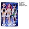3Pcs K-pop Fashion Doll with 9 Movable Joints Dynamic Pose Doll Collectible Action Figure with Unique Style