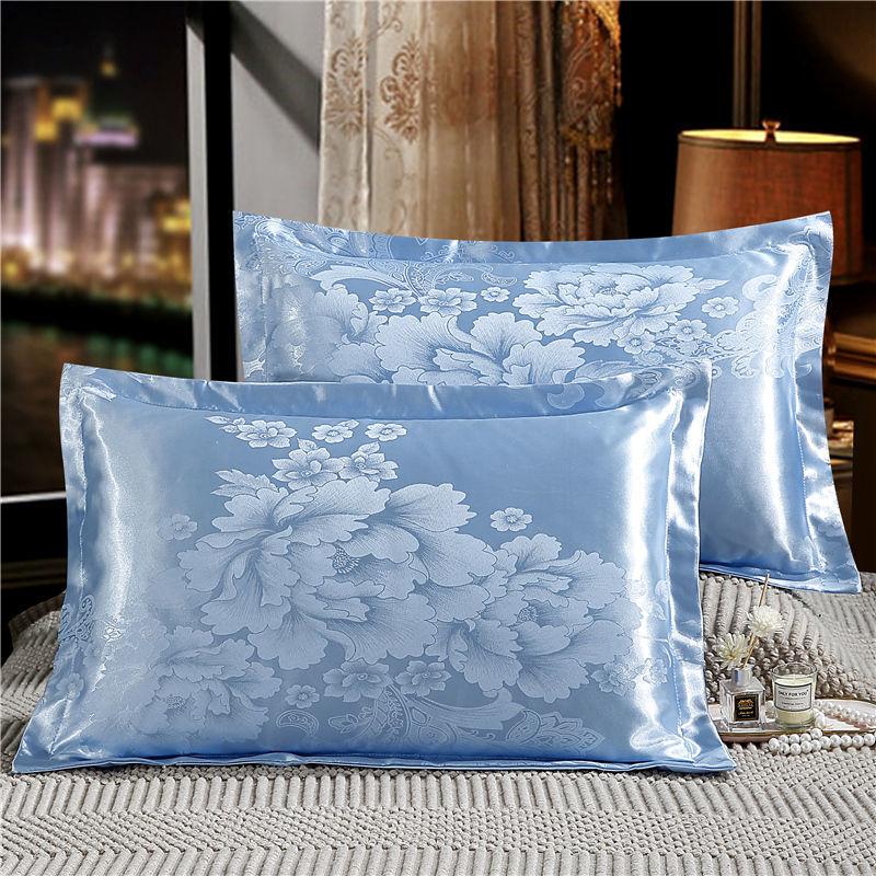 2PCS Europejski styl luksusowe żakardowe koperty poszewki na poduszki 48x74cm Poszewka na poduszkę dla dorosłych Poszewka na poduszkę dekoracyjna satynowa poszewka na poduszkę