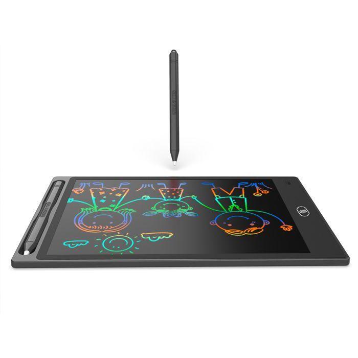 Tablette Graphique LCD - ZEAICOS - 12 pouces - Écran couleur 8 teintes - Stylet ergonomique - Noir