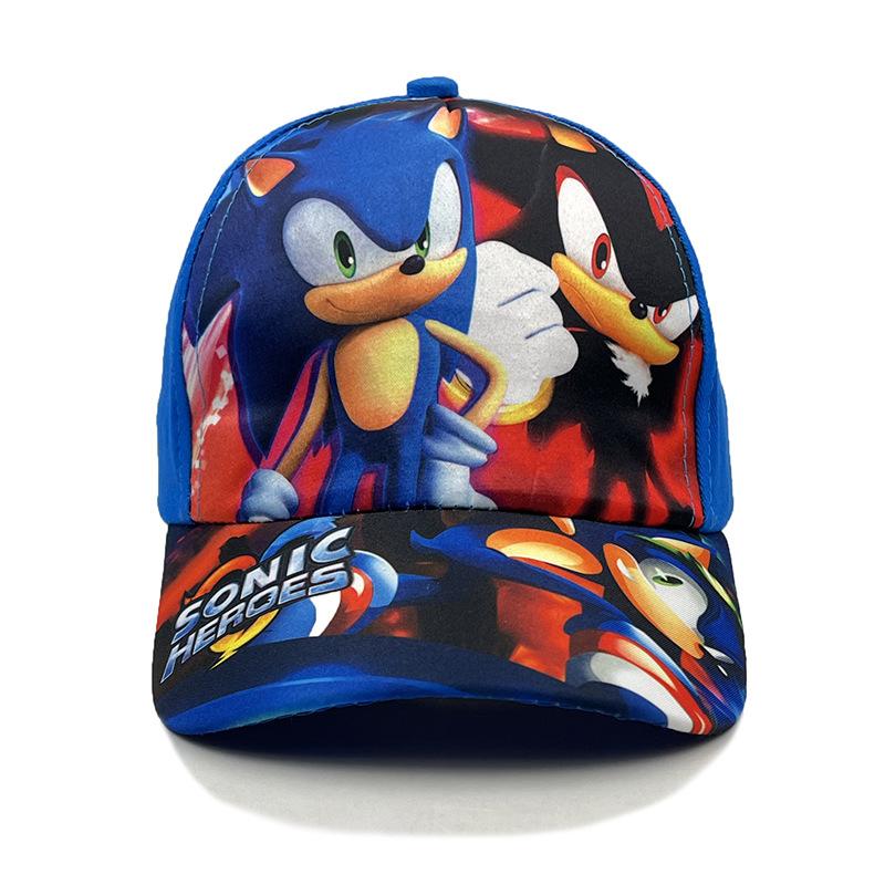 Miniso Sonic The Hedgehog Cartoon Character Hat Children's Boys' and Girls' Baseball Cap Beak Hat