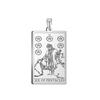 Dawapara Pentacles Tarot Card Pendant for Necklace Stainless Steel Golden Black Jewelry Accessories Charms Pendants