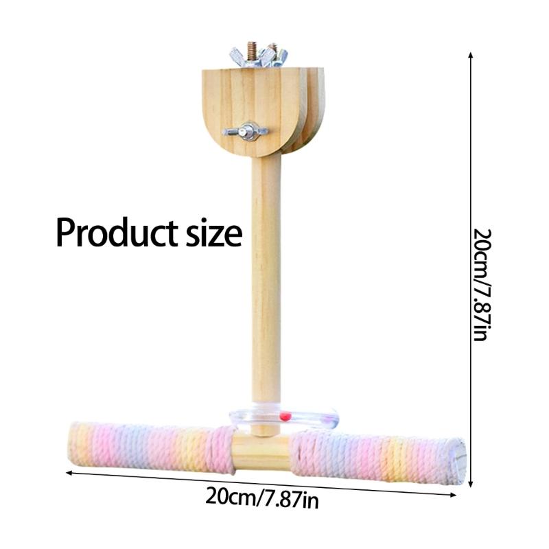 Interactively Parrots Swing Toy Cotton Rope Perches Training Bird Balance Toy For Cage Climbing Exercise Training
