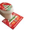 Toilet Seat Cover Rug Bathroom Mat Creative Xmas Decoration Set Christmas Toilet Seat Cover Rug Toilet Tank Cover Xmas Home Decor