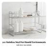 Desktop Storage Rack with Guard Rail Multipurpose Shelf Stable for Desk