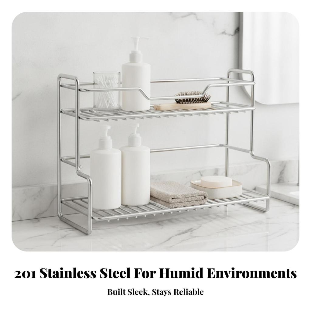 Desktop Storage Rack with Guard Rail Multipurpose Shelf Stable for Desk