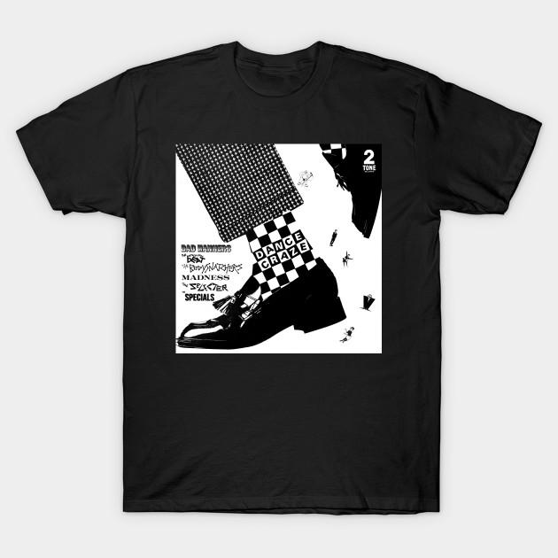 

Men Black Print T-shirt Dance Craze No-Cut Transfer Paper Print Cotton Tshirt L чорний