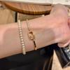 Retro Hollow Geometric New Style Exquisite and Fashionable Design Sense Niche and Simple Bracelet for Women