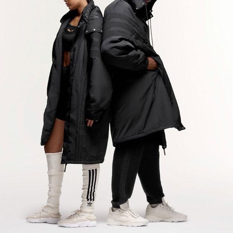 Adidas Ivy Park X  Originals FW23 Solid Color Casual Long Sleeve Parka Unisex Outerwear Black IK9606