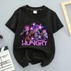 Witch Hunter Series Unisex High-quality Comfortable Breathable Loose Black Pure Cotton Printed T-shirt