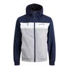 Jack And Jones Mens Colour Block Hooded Bomber Jacket