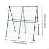 Cucumber Trellis A Frame Garden 47.24inchx47.24inch Metal Grow Support with Netting for