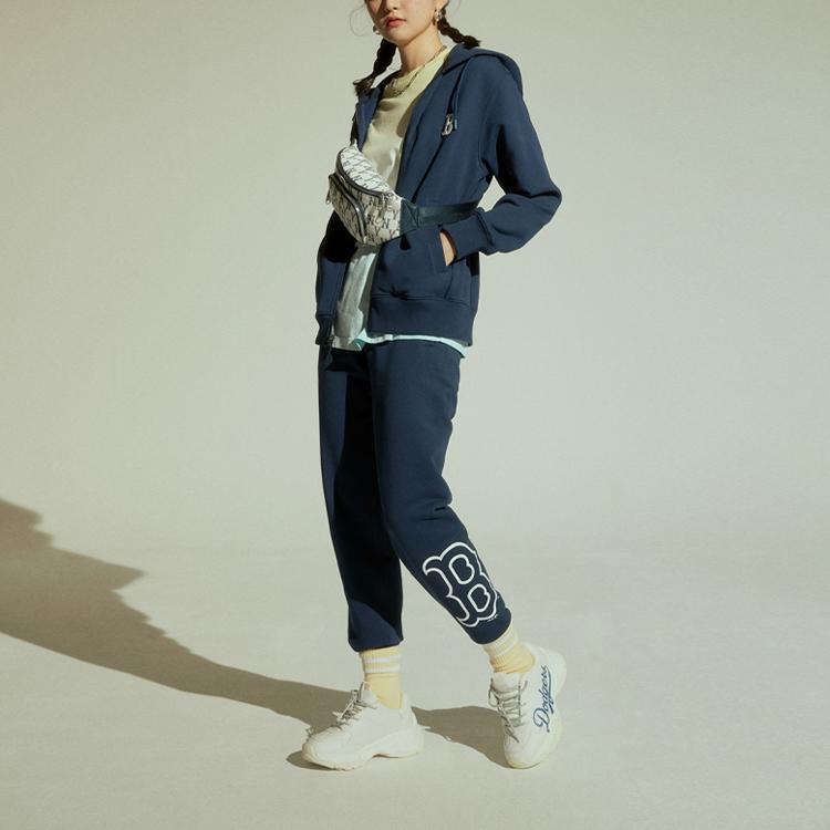 New MLB Knitted Sports Pants Unisex Blue 31TP03111-43N