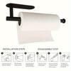 Kitchen Tissue Holder Save Space Home Accessories No Punching Wall Mounted Required Bathroom Roll Paper Holder Toilet Towel Rack