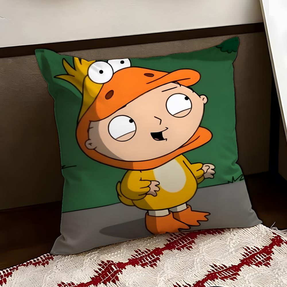Hot Anime FFamily GuyS Cushion Cover Reversible Soft Durable Pillow Cover Home  Car MultiScene Use for Daily Comfort