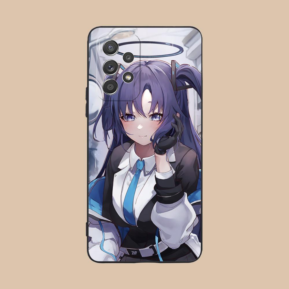 Blue Archive Yuuka Matte TPU Mobile Phone Case for Samsung Galaxy A56 55 54 53 52 51 36 35 34 23 16 15 5G Colorful Cover