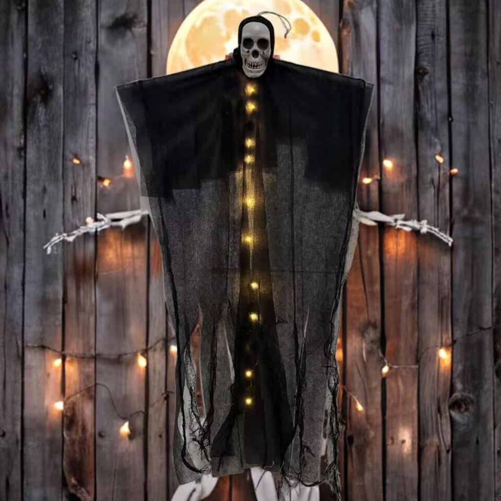 Halloween glowing skull hanging ghost Halloween Decoration Skeleton Pendant Haunted House Outdoor Decoration Horror Props