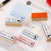 sticky rubber and black cat stamp Cute and stylish stationery for and Made in Japan "Please stamp" stamp, note, stamp, set. work, office, more. (#78).