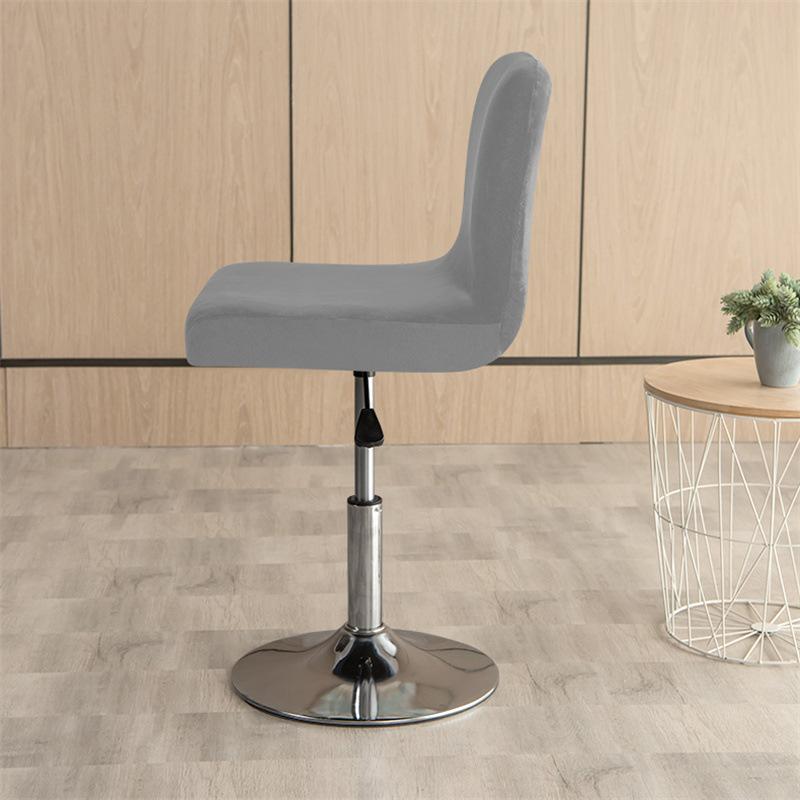 Thickened Bar Chair Cover Silver Fox Velvet Velvet Cloth Elastic Home Hotel Club Rotating Bar Chair Cover