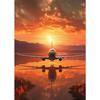 Sunset Aviation Airplane Canvas Painting  Poster Picture Wall Art HD Print Pictures No Framed Pilot Room Decoration Cuadros