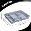 Felt Drawer Organizer Tray Container Space Saving Multifunctional Separator 6 Grids for Cabinets Tabletop Toys Jewelry Makeup