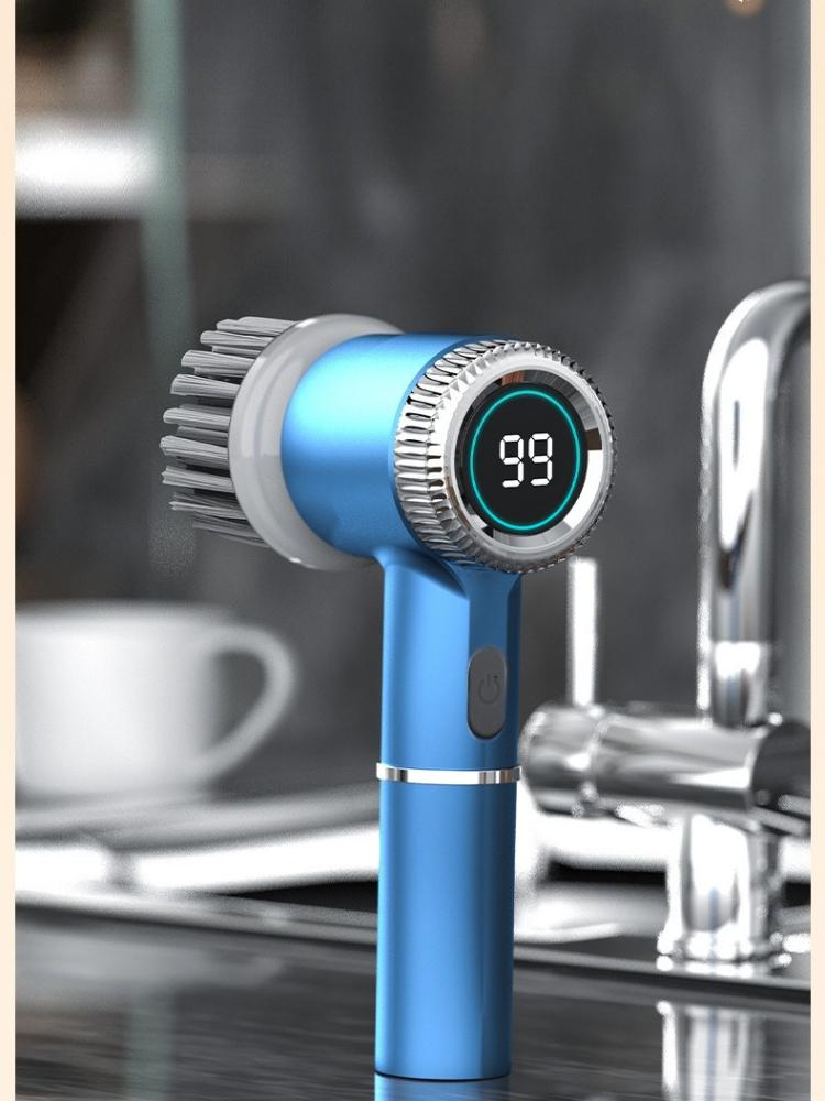 1Pc Multifunctional Electric Cleaning Brush, Household Toilet Cleaning Tool, Handheld Kitchen Cleaning Brush, Wireless Convenient Dishwasher